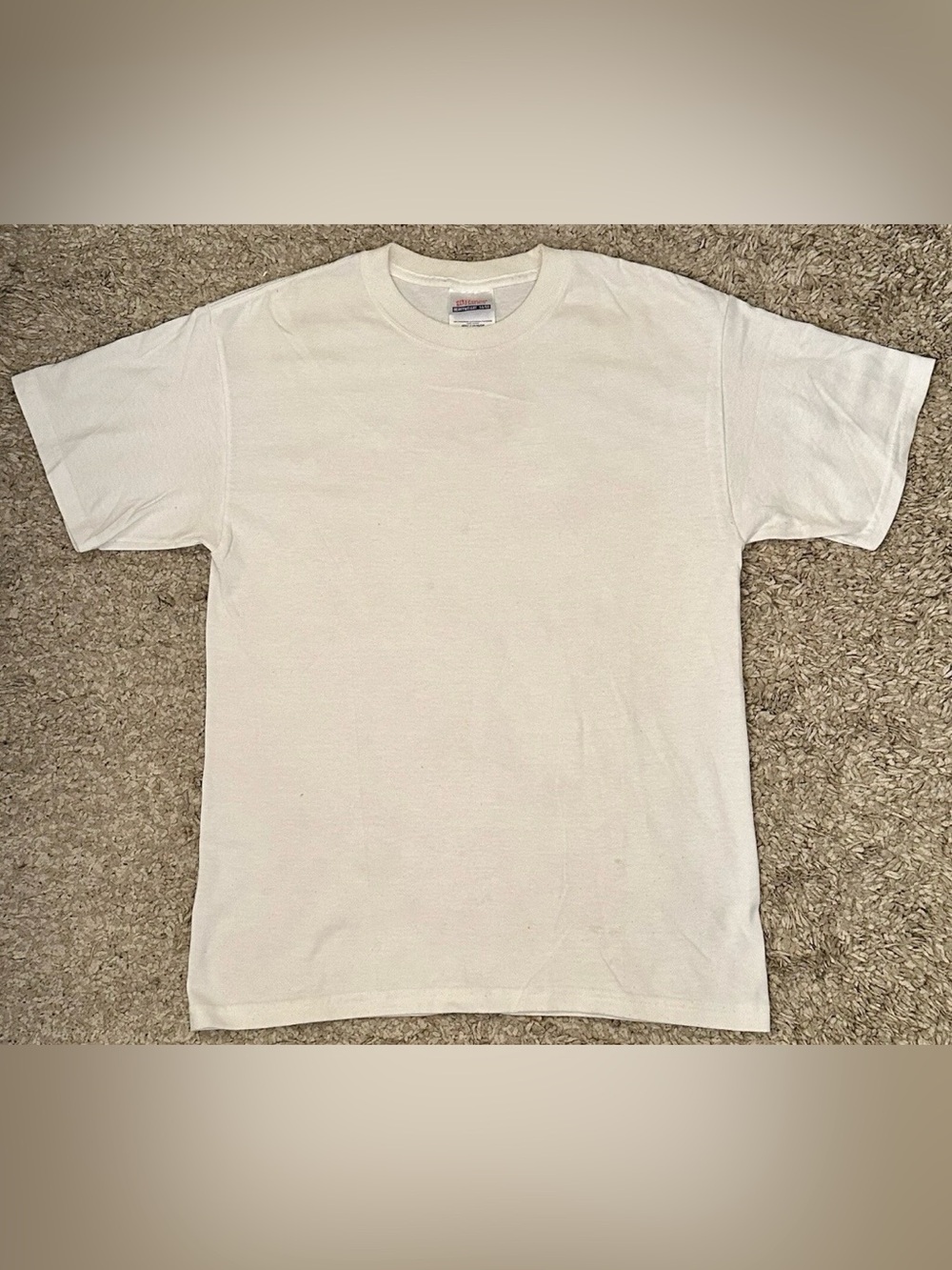 Hanes Heavyweight 50/50 Men’s S (34-36) White Crew Neck Short Sleeve T-Shirt